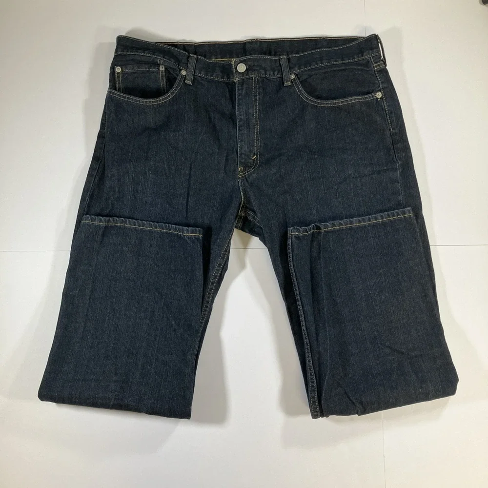 Levis 559 Jeans Mens 40x30 Blue Dark Wash‎ Relaxed Straight Denim